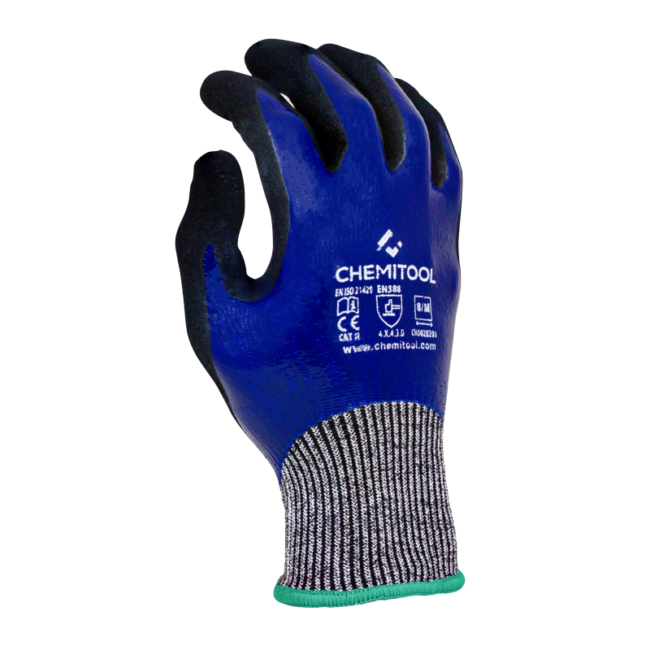 DOUBLE NITRILE COATED CUT RESISTANT GLOVE Chemitool